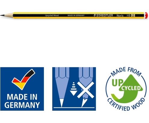 Staedtler Noris lápiz 2HB (pack 12 unidades) + Goma y sacapuntas