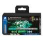 Staedtler Pigment Arts Brush Pen Greens & Turquoises rotulador Verde, Turquesa 6 pieza(s)