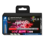 Staedtler Pigment Arts Brush Pen Reds & Pinks rotulador Rosa, Rojo 6 pieza(s)