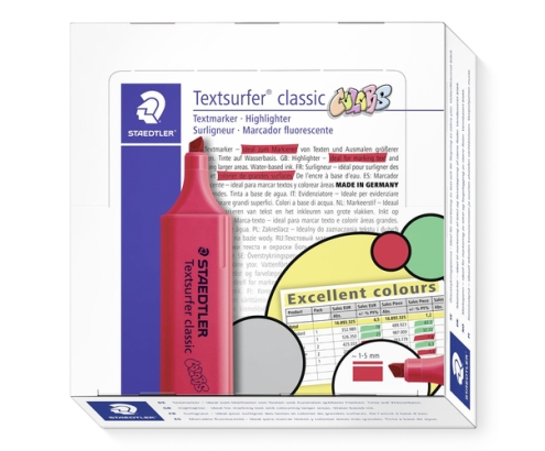 Staedtler Textsurfer classic 364 C marcador 1 pieza(s) Rojo