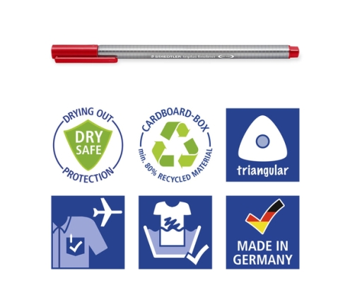 Staedtler triplus fineliner 334 rotulador de punta fina 5 pieza(s)
