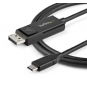 StarTech.com 1m - Cable USB-C a DisplayPort 1.2 - Bidireccional negro