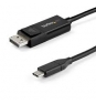 StarTech.com 1m - Cable USB-C a DisplayPort 1.4 - Bidireccional negro
