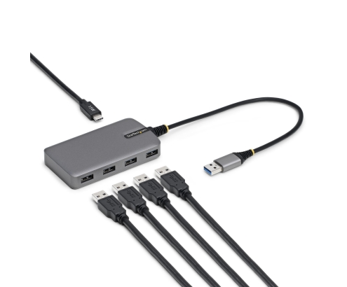 StarTech.com 5G4AC-USB-A-HUB hub de interfaz USB 3.2 Gen 1 (3.1 Gen 1) Type-A 5000 Mbit/s Gris