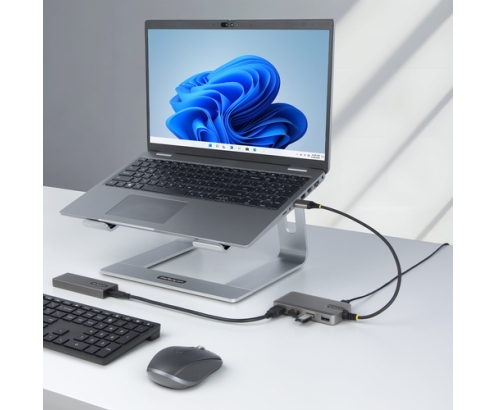 StarTech.com 5G4AC-USB-A-HUB hub de interfaz USB 3.2 Gen 1 (3.1 Gen 1) Type-A 5000 Mbit/s Gris