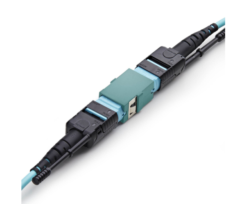 StarTech.com Acoplador de Fibra Óptica MPO/MTP OM3/OM4 Multimodo - para Cableado Recto - Key Up Key Down - Acoplador de Fibra MPO/MTP-PC para Panel d