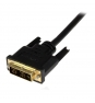 StarTech.com Adaptador Cable Conversor de 2m - Mini HDMI a DVI-D Macho a Macho para Tablet y Cámara - Negro