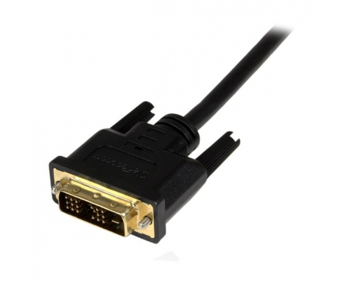 StarTech.com Adaptador Cable Conversor de 2m - Mini HDMI a DVI-D Macho a Macho para Tablet y Cámara - Negro