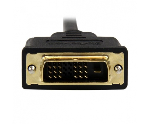 StarTech.com Adaptador Cable Conversor de 2m - Mini HDMI a DVI-D Macho a Macho para Tablet y Cámara - Negro