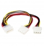 StarTech.com Adaptador Cable en Y Divisor Molex 4 Pines - 2x Hembra y 1x Macho LP4 - Splitter