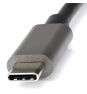 StarTech.com Adaptador Cable Hdmi estandar macho a usb tipo-c macho utra hd 4K de 60Hz con HDR10 negro plata  