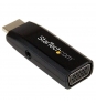 StarTech.com Adaptador compacto de vÍ­deo HDMI a VGA con audio - Negro