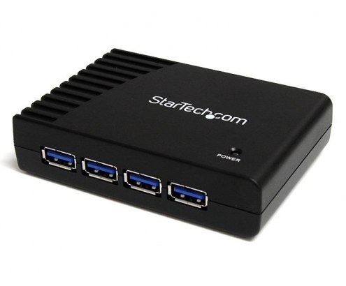 StarTech.com Adaptador Concentrador Hub Ladrón USB 3.1 Super Speed 4 Puertos Salidas PC Mac - Negro