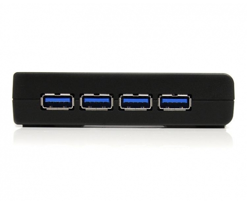 StarTech.com Adaptador Concentrador Hub Ladrón USB 3.1 Super Speed 4 Puertos Salidas PC Mac - Negro