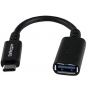 StarTech.com Adaptador conservor USB 3.1 Type-C a USB A macho a hembra negro