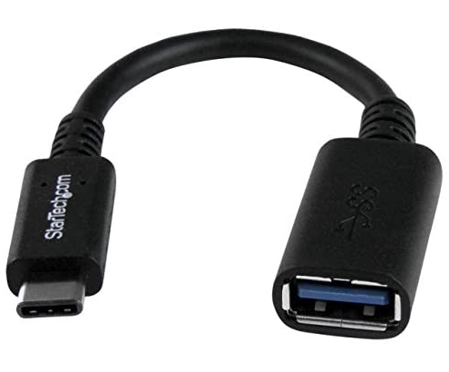 StarTech.com Adaptador conservor USB 3.1 Type-C a USB A macho a hembra negro