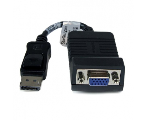 StarTech.com Adaptador Conversor de VÍ­deo Activo DisplayPort DP a VGA - 1920x1200 - Convertidor Negro 