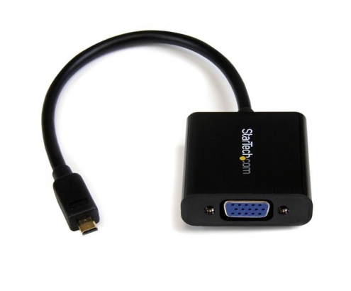 StarTech.com Adaptador Conversor Micro HDMI a VGA para Smartphones / Ultrabooks / Tabletas - 1920x1080 Negro