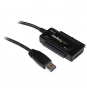 StarTech.com Adaptador Convertidor SATA IDE 2.5 3.5 a USB 3.0 Super Speed para Disco Duro HDD - negro
