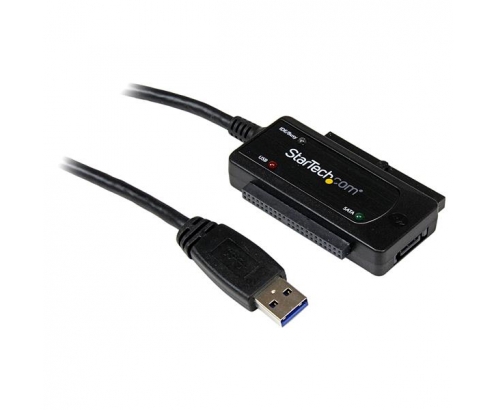 StarTech.com Adaptador Convertidor SATA IDE 2.5 3.5 a USB 3.0 Super Speed para Disco Duro HDD - negro