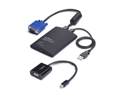 StarTech.com Adaptador Crash Cart USB a VGA/ Mini DisplayPort para Portátil - Consola KVM de Portátil - Transferencia de Ficheros - Captura de Víde