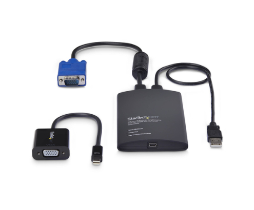 StarTech.com Adaptador Crash Cart USB a VGA/ Mini DisplayPort para Portátil - Consola KVM de Portátil - Transferencia de Ficheros - Captura de Víde