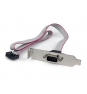 StarTech.com Adaptador de 0.4m Header Cabezal Bracket Serie Serial DB9 RS232 a IDC 10 Pines Placa Base Perfil Bajo