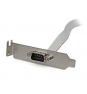 StarTech.com Adaptador de 0.4m Header Cabezal Bracket Serie Serial DB9 RS232 a IDC 10 Pines Placa Base Perfil Bajo