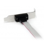 StarTech.com Adaptador de 0.4m Header Cabezal Bracket Serie Serial DB9 RS232 a IDC 10 Pines Placa Base Perfil Bajo
