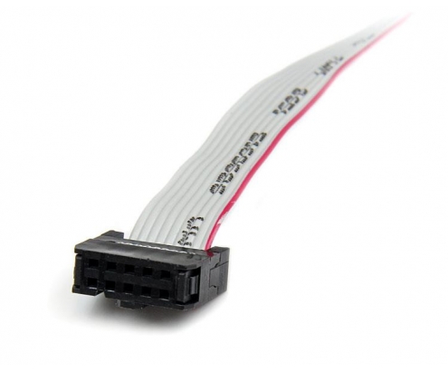 StarTech.com Adaptador de 0.4m Header Cabezal Bracket Serie Serial DB9 RS232 a IDC 10 Pines Placa Base Perfil Bajo