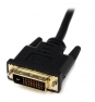 StarTech.com Adaptador de 20cm HDMI Hembra a DVI Macho - Cable Conversor de VÍ­deo - Negro