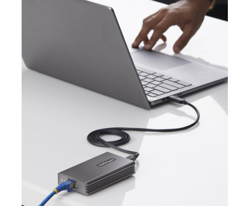 StarTech.com Adaptador de Red USB4 a Ethernet - 10GbE - Adaptador Externo Ethernet RJ45 - Compatible con Thunderbolt - 10GBASE-T/5G/2,5G - Windows o M