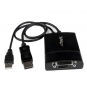 StarTech.com Adaptador de VÍ­deo DisplayPort a DVI - Conversor DP++ - Doble Enlace - Activo negro 