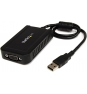 StarTech.com Adaptador de Vídeo Externo USB a VGA - Tarjeta Gráfica Externa Cable - 1920x1200 negro 