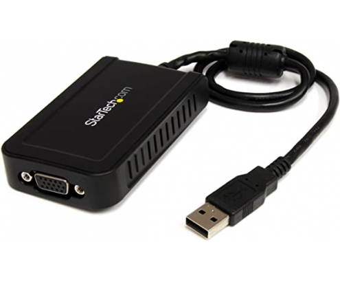 StarTech.com Adaptador de VÍ­deo Externo USB a VGA - Tarjeta Gráfica Externa Cable - 1920x1200 negro 