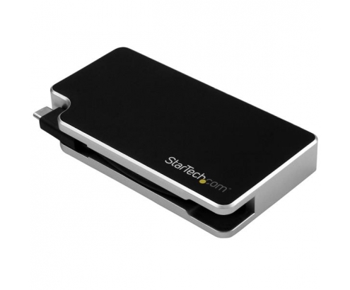 StarTech.com Adaptador de Viajes A/V 3-en-1 USB-C a VGA, DVI o HDMI - 4K negro plata 