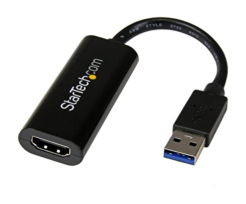 StarTech.com Adaptador Gráfico Conversor USB 3.0 a HDMI - Cable Convertidor Compacto de VÍ­deo - negro