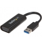 StarTech.com Adaptador Gráfico Conversor USB 3.0 a VGA - Cable Convertidor Compacto de VÍ­deo - 1920x1200 / 1080p negro