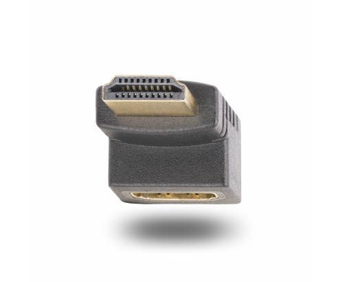 StarTech.com Adaptador HDMI 2.0 Acodado Hacia Arriba - Macho a Hembra - Adaptador HDMI en Ángulo Recto - Ahorrador de Puertos HDMI de Alta Velocidad