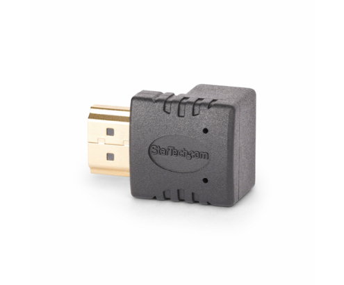 StarTech.com Adaptador HDMI 2.0 Acodado Hacia Arriba - Macho a Hembra - Adaptador HDMI en Ángulo Recto - Ahorrador de Puertos HDMI de Alta Velocidad