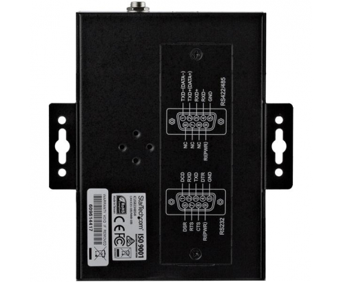 StarTech.com Adaptador Industrial USB a 4 Puertos Serie DB9 RS232 RS422 RS485 con Protección ESD de 15kV - Cable Conversor USB a Serial