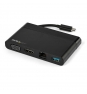 StarTech.com Adaptador Multipuertos USB-C 4K con HDMI y VGA - Mac Win Chrome - 1x USB-A - GbE - Portátil - Docking Station USB Tipo C