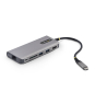 StarTech.com Adaptador Multipuertos USB-C a HDMI - PD 140W - Hub Ladrón USB de 3 Puertos - 4K 60Hz - Ranura para Tarjetas SD - Mini Docking Station T
