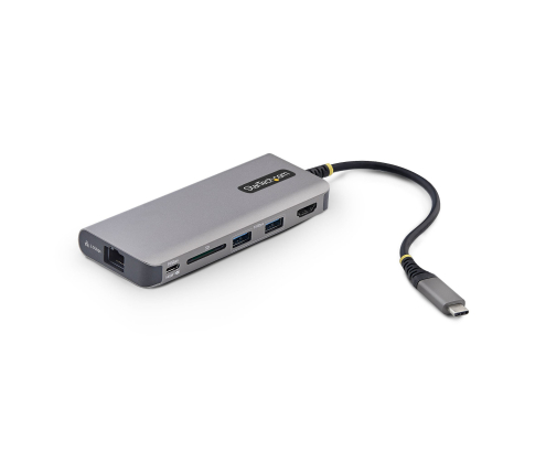 StarTech.com Adaptador Multipuertos USB-C a HDMI - PD 140W - Hub Ladrón USB de 3 Puertos - 4K 60Hz - Ranura para Tarjetas SD - Mini Docking Station T