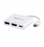 StarTech.com Adaptador Multipuertos USB-C con HDMI - Puerto USB 3.0 - PD de 60W - Blanco