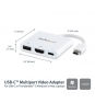 StarTech.com Adaptador Multipuertos USB-C con HDMI - Puerto USB 3.0 - PD de 60W - Blanco