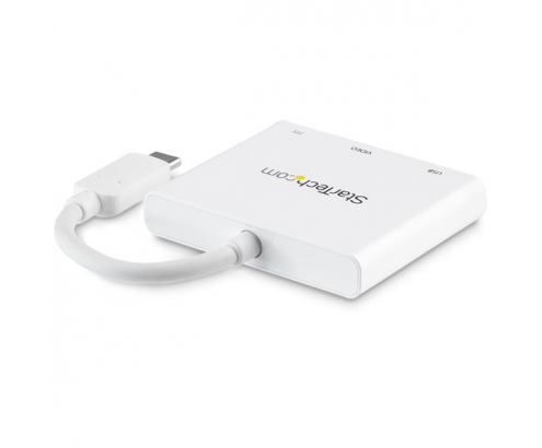 StarTech.com Adaptador Multipuertos USB-C con HDMI - Puerto USB 3.0 - PD de 60W - Blanco