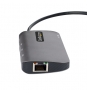 StarTech.com Adaptador Multipuertos USB C, de Vídeo HDMI de 4K y 60Hz, Hub USB-A 3.2 de 3 Puertos de 5Gbps, Entrega de Alimentación PD de 100W, GbE, 