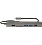 StarTech.com Adaptador Multipuertos USB C - Docking Station USB Tipo C a HDMI 2.0 4K 60Hz - Entrega de Alimentación 100W Pass-through - SD - MicroSD 