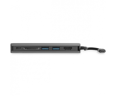 StarTech.com Adaptador Multipuertos USB-C - Docking Station USB Tipo C a HDMI 4K - Hub Ladrón USB 3.0 2 Puertos - SDHC - GbE - PD3 - DKT30CSDHPD3